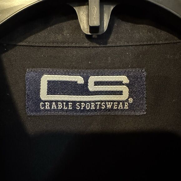 Crable Sportswear Large Texas Tech Red Raiders Black Button Down Shirt LS - Picture 3 of 8